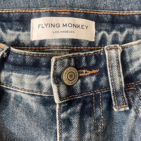 Flying Monkey Women's High Rise Flare Distressed Jeans size 26 - Picture 5 of 5